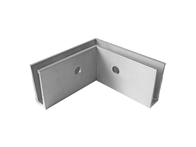 AL profile,  side mount- 90°conector AL/ELOX/Satin
